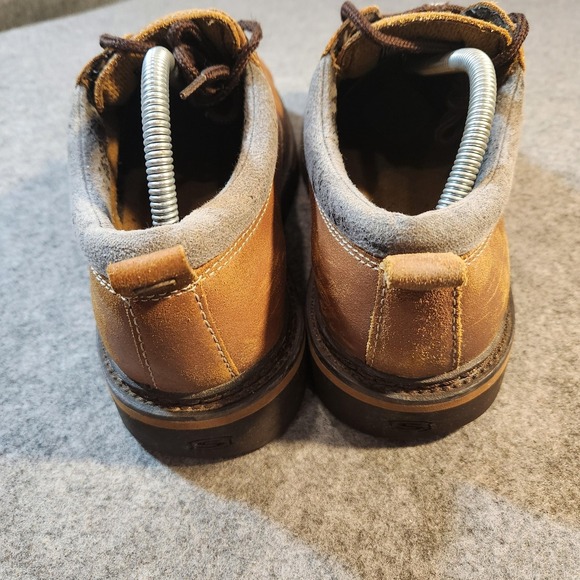 Skechers Shoes Mens Size 10 Brown Leather Oxford Relaxed Fit‎ Lug Sole SN 60701 - Picture 4 of 7